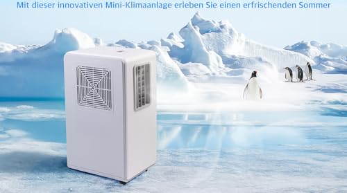 Sichler Haushaltsgeräte Air Conditioner: Mobile Klimaanlage ohne Abluftschlauch, 1.800 BTU/h, 500 W, WLAN, App (Klimaanlage ohne Schlauch, 500 Watt, Mini)