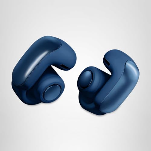 Bose Ultra Open Earbuds mit Bluetooth und OpenAudio Technologie, Clip On Kopfhörer, kabellose Open Ear Earbuds, immersive Audio, bis zu 48 Stunden Akkulaufzeit, Mondblau - Limited Edition