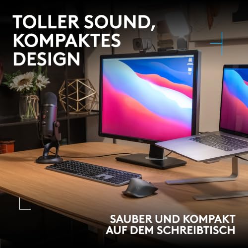 Logitech G Blue Microphones Yeti Mikrofon für Aufnahmen, Gamer USB-Mikrofon | Professionelles Youtube-Mikrofon für Streaming, Podcasting, Gaming, Voiceover, Plug 'n Play auf PC und Mac, PC-Mikrofon