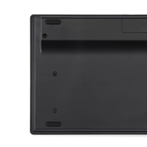 Amazon Basics Tastatur mit DE-Layout, flach, USB-kabelgebunden, Mattschwarz