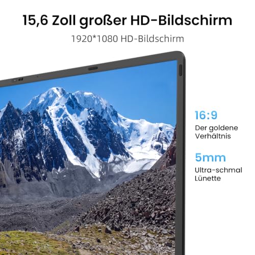 jumper 15,6 Zoll Laptop 12GB RAM 256GB SSD für Unternehmen und Studenten