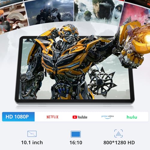 SVITOO Tablet mit Tastatur und Stift 10 Zoll Android 16 (Modell 2026), Unisoc T7250, 20GB RAM (4+16 virtuell) + 128GB, bis 1TB microSD, Widevine L1, WLAN 2,4/5 GHz, GPS, 6600 mAh (NTC)