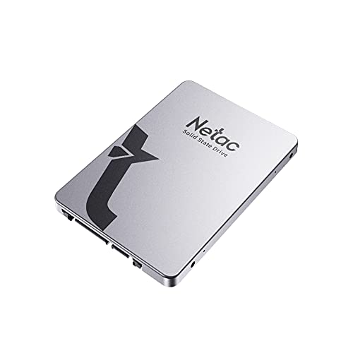 Netac Internes Solid State Laufwerk SSD 1TB, SSD Festplatte Intern Sata 3.0 2,5 Zoll für Laptop, PC, Desktop, (N530S, Aluminiumlegierung, Silber grau)