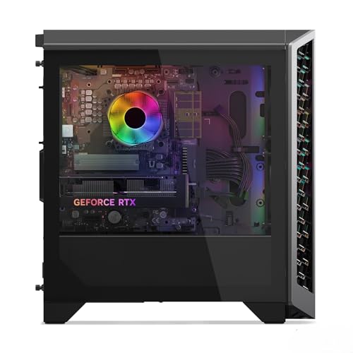 Lenovo LOQ Tower Gaming Desktop-PC | NVIDIA GeForce RTX 5060 8GB | AMD Ryzen 7-8745HX | 32RAM | 1TB | Win11 | 26L | Luna Grau-Eclipse Black | 3 Monate GamePass