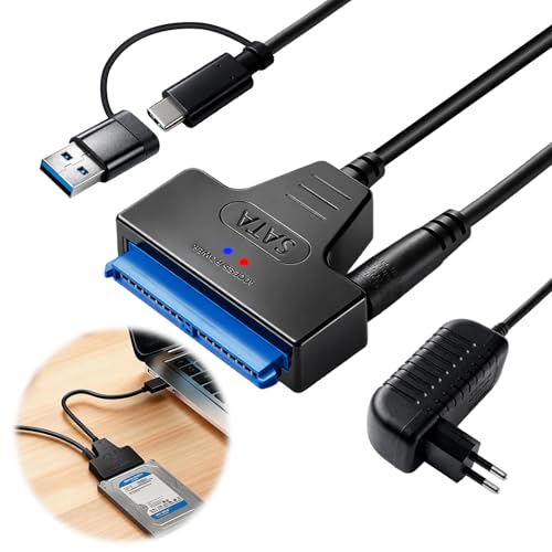 SATA USB Adapter für Externen und Internen Festplatten 2,5 & 3,5 SSD / HDD