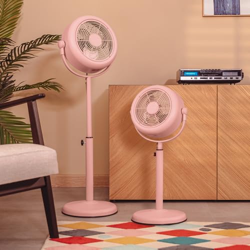 Cecotec - Standventilator EnergySilence 250 ClassicStyle Pink 25 W, 10 Zoll Durchmesser, 3 Aerodynamische Flügel, Verstellbare Neigung, 2 Geschwindigkeiten, Elegantes Design, Rosa Farbe