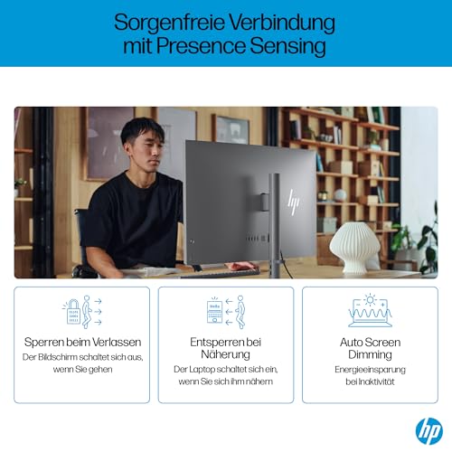 HP OmniStudio X 32-c0275ng All-in-One KI PC, 31.5 Zoll Entspiegeltes UHD-4K-Display, Intel Core Ultra 7 155H, 16 GB DDR5-SDRAM, 1 TB SSD, Intel Arc Graphics, Windows 11 Home, QWERTZ Tastatur, Silber