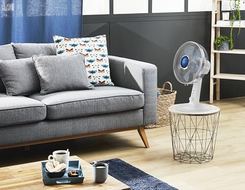 Rowenta Turbo Silence Extreme+ Tischventilator leise, leistungsstark, 4 Geschwindigkeiten, 45 m3/Mi, 38 dB(A),Stille-Nacht-Modus, Turbo Boost, Automatische Oszillation, weiß, VU2730
