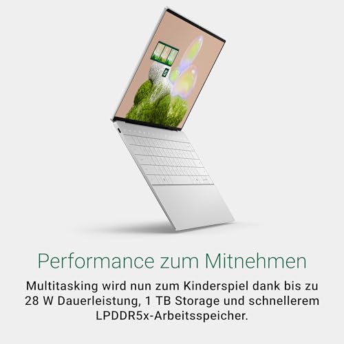 Dell XPS 13 Laptop - Intel Core Ultra 7 258V, 32GB RAM, 1TB SSD | 13'', Intel Arc Grafik, Windows 11 Home, Deutsch beleuchtete QWERTZ Tastatur, Platin