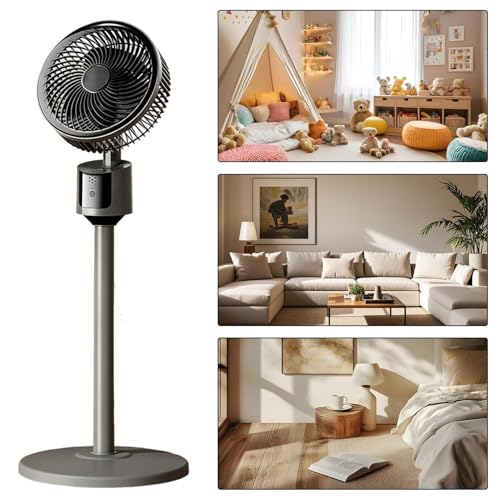 Bodenventilator, leistungsstarke, leise Kühlung, Luftzirkulation, robuster Ventilator, stehend, für Zuhause, Wohnzimmer, Arbeitszimmer, Büro, Studentenwohnheim, Restaurant, Innen- und Außenbereich