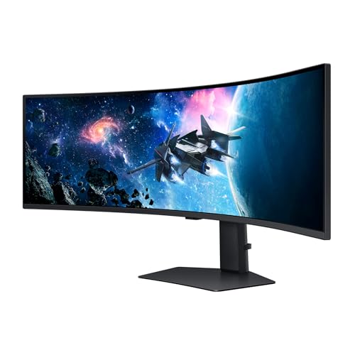 Samsung Odyssey G95C Curved Gaming Monitor, 49 Zoll, VA-Panel, 5.120 x 1.440 Pixel, VESA DisplayHDR 1.000, HDR10+ Gaming, Freesync Premium Pro, Bildwiederholrate 240 Hz, Reaktionszeit 1 ms (G/G)