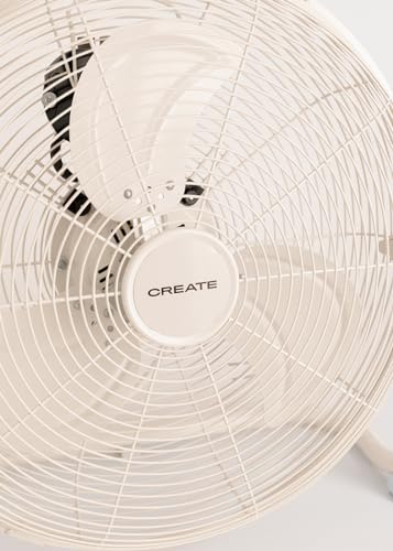 CREATE / AIR FLOOR RETRO/Industrieller Bodenventilator/Sand Ventilator, 16 Zoll, starker Luftstrom, 3 Geschwindigkeiten, leise, leicht, rutschfeste Standfüße