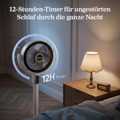 Levoit CoreBreeze 382 Standventilator DC Motor leise Luftzirkulation