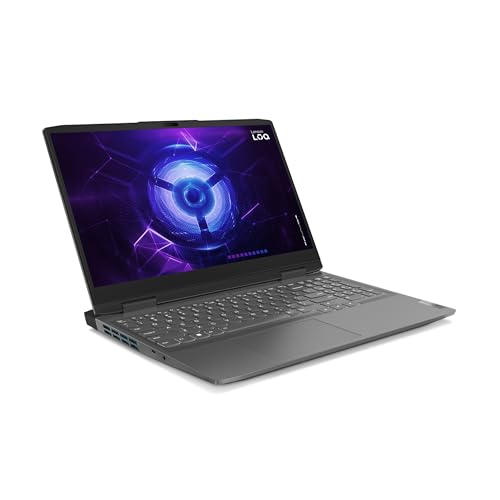 Lenovo LOQ Gen 8 Gaming-Laptop, 39,6 cm (15,6 Zoll), FHD, Intel Core i5-13500H, 16 GB RAM, 512 GB SSD, NVIDIA GeForce RTX 4060 8 GB, 144 Hz, Wi-Fi 6, ohne Betriebssystem, Grau, spanische