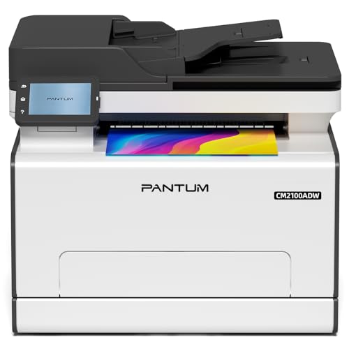 PANTUM CM2100ADW Farblaserdrucker Multifunktionsgerät, Drucker Scanner Kopierer 3in1 mit ADF, WLAN, Ethernet, USB, Automatischer Duplexdruck, 20ppm