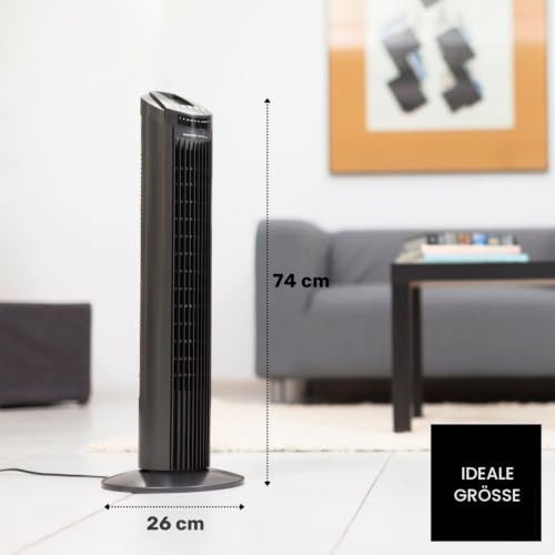 Taurus TF780 – Turmventilator , weiß Mit Fernbedienung grau