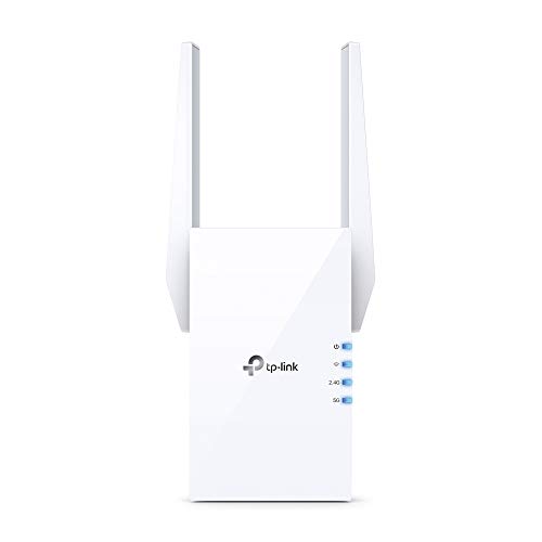 TP-Link RE605X Dualband Gigabit WLAN Repeater (1200Mbit s auf 5Ghz und 574Mbit s auf 2.4GHz, OneMesh, Intelligente Signalanzeige, AP Modus,Tether App) weiß WiFi 6 AX1800 Mesh