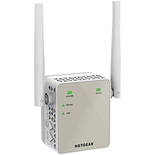 NETGEAR WLAN Repeater EX6120 WLAN Verstärker, AC1200 Dual Band WiFi, Abdeckung 2 bis 3 Räume & 20 Geräte, Geschwindigkeit bis zu 1200 MBit/s, kompaktes Design