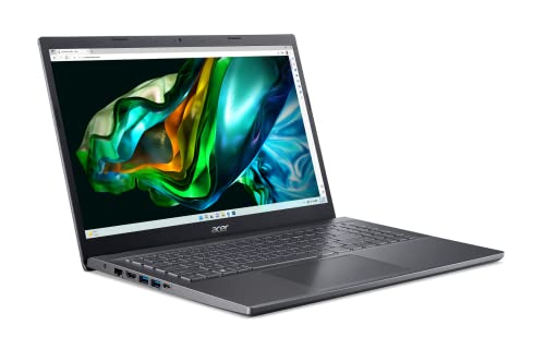 Acer Aspire 5 (A515-57-7757) Laptop | 15, 6 FHD Display | Intel Core i7-1255U | 16 GB RAM | 1 TB SSD | Intel Iris Xe Graphics | Windows 11 | QWERTZ Tastatur | grau