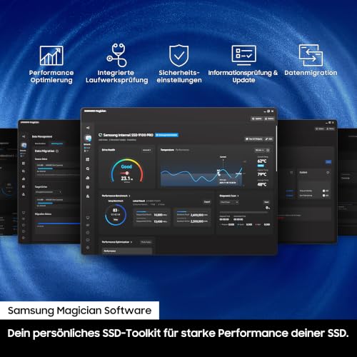 Samsung SSD 990, Interne M.2 NVMe SSD Festplatte, 1TB, PCIe 4.0 x4 | Datenspeicher, NVMe 2.0, Bis zu 7.150/6.450 MB/s Lese-/Schreibgeschwindigkeit, Für Arbeit, Gaming & Kreatives, MZ-V9V1T0BW