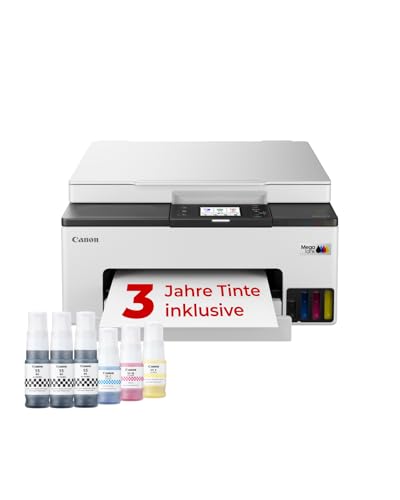 Canon MAXIFY GX1050 Tintenstrahldrucker mit Tank, günstigen Druckkosten | Für Büro und Telearbeit; nachfüllbare Tintenbehälter mit 3.000 Seiten pro Farbe, AirPrint und Mopria, Scannen und Kopieren