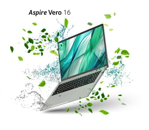 acer Aspire Vero 16 AV16-51P-521Z Laptop 16 Zoll WUXGA IPS PC (Intel Core Ultra 5 125U, 16 GB RAM, 512 GB SSD, Intel Graphics, Windows 11 Familie), Grau, AZERTY-Tastatur