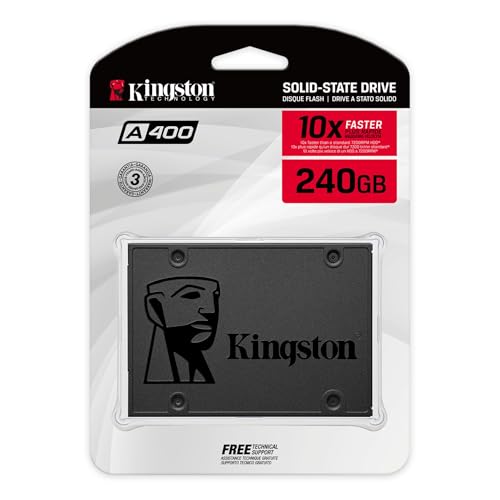 Kingston A400 SSD Interne SSD 2.5" SATA Rev 3.0, 240GB - SA400S37/240G