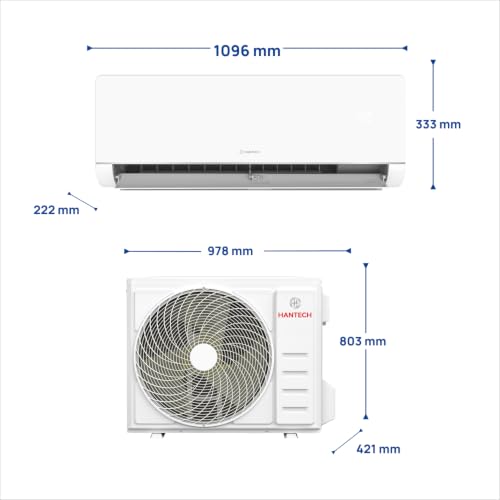 HANTECH A+++ Split Klimaanlage 24000 BTU H-PLUS energiesparender und umweltschonender Betrieb für ganzjährig angenehme Temperaturen, Smart Home kompatibel