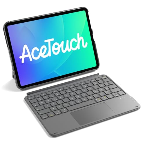 Inateck Hülle mit Tastatur für iPad 11(A16)/10. Gen, Ultraleicht 450g