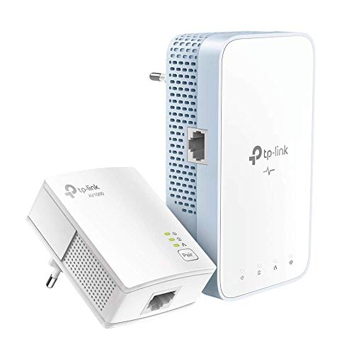 TP-Link TL-WPA1000 WiFi Powerline-Kit, bis zu 1167 Mbps, 1 Gigabit-Port | Wi-Fi Clone, AV1000 Mbps, Plug and Play, weiß