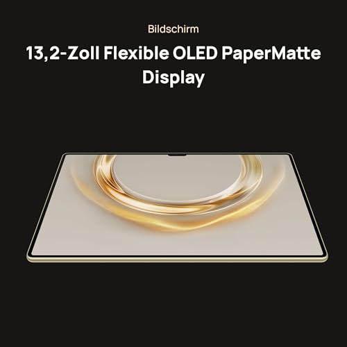 HUAWEI MatePad Pro 13,2 Zoll 2025, Tablet, 12 GB + 512 GB, 13,2 Zoll Flexibles OLED PaperMatte Display, Tastatur mit Touchpad, WiFi, PC Level Notes, 10100 mAh Akku, Gold