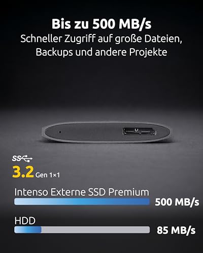 Intenso externe SSD 1.8" 1 TB Premium Edition Solid State Disk 1,8" GB Extern