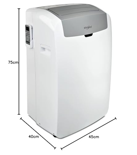 Whirlpool PL Klimaanlage, tragbar, 9 K BTU oder 2,5 kW, R290, umkehrbar, Wärmepumpe, weiß, A+, A+