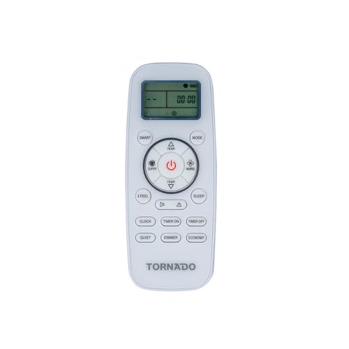 Tornado CLIMATISEUR Portable 12000 BTU, Pompe À CHALEUR, WI-FI, 3500W REFROIDISSEMENT, 3299W CHAUFFAGE, MODÈLE TPYAB-12ABG