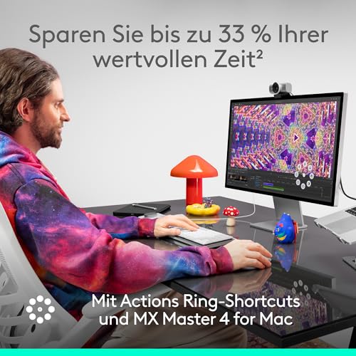 Logitech MX Master 4 for Mac, ergonomische Bluetooth-Maus
