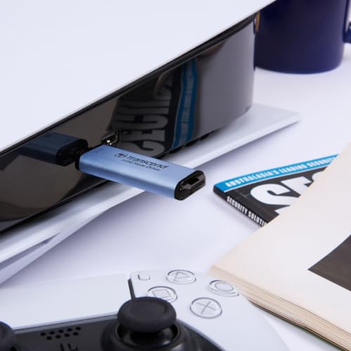 Transcend 512GB ESD300 Portable SSD 1050 MB/s Typ C, Himmelblau, USB-Stick | Externe SSD mit USB 3.2 Gen 2 für iPhone 17, 16, 15, iPad, Mac, Pixel 11, Steam Deck, Android und Smart-TV