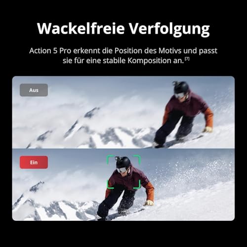 DJI Osmo Action 5 Pro Essential Combo, 4K-Action-Cam für schnellen Start | 1/1,3“ Sensor, 4K/120fps Video, Motivverfolgung, Stabilisierung, Dual OLED Touchscreens, wasserdicht, für Sport und Vlog