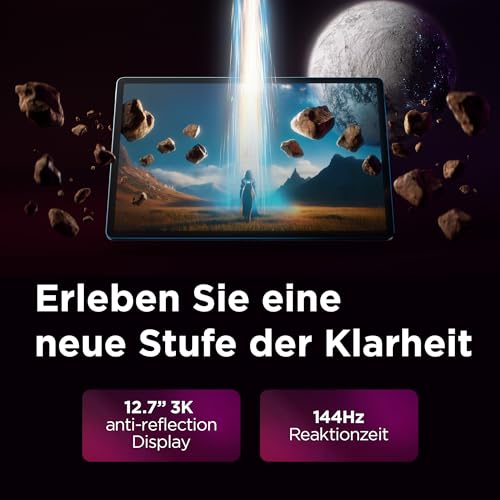 Lenovo Yoga Tab Plus Tablet AI 12,7" 16 GB 256 GB Android Seashell | 12.7 Zoll 3K Display | Qualcomm Snapdragon 8 | 16GB RAM | 256GB Speicher | Android 14 | WiFi7 + BT5.4 | Seashell | inkl.Stift