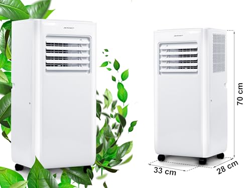 Berdsen Mobiles Klimagerät 5-in-1 10000 BTU - Kühlung, Entfeuchtung, Ventilation, Auto- und Schlafmodus - Tuya Smart App - Energieeffizient
