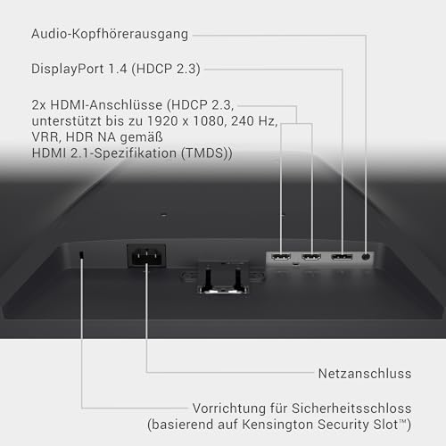 Dell 24 Gaming Monitor - SE2426HG, Full HD (1920x1080), 240Hz, Fast IPS