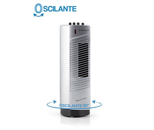 Orbegozo TM 0915 – Tower-Ventilator, 30 W, 2 Geschwindigkeiten, Grau/Schwarz
