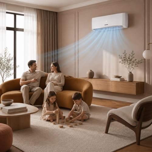 Heinner HAC-HSN12KIT++ Split-Klimaanlage Weiß, 12000 BTU, Inverter, Installationskit inklusive, A++ Kühlung, A+ Heizung, Turbo, iFEEL, Smart, Dimmer, 8°C-Heizfunktion, Silence, 24h Timer, Auto-Restart