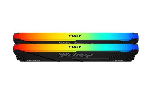 Kingston FURY Beast RGB 32GB 3200MT/s DDR4 CL16 DIMM (Kit mit 2) PC Arbeitsspeicher KF432C16BB12AK2/32