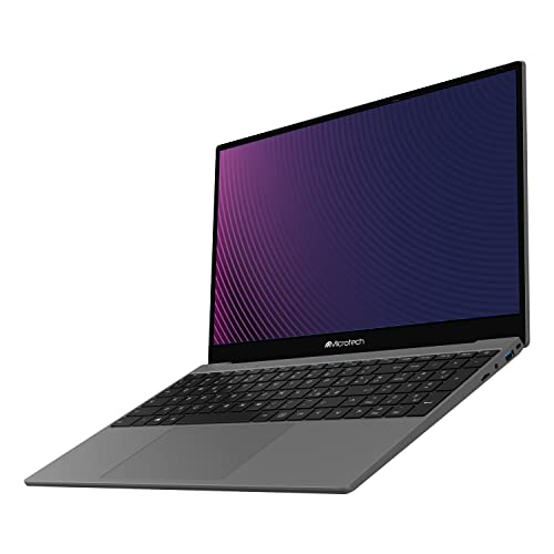 Microtech CoreBook CB15SH3A Notebook, Windows 11 Home, AMD Ryzen 3-3200U, RAM 16 GB, SSD 512 GB, Radeon Vega 3, 15,6" FHD Display, Nummernblock, inkl. mehrsprachiger Tastaturabdeckung, grau