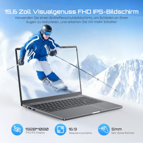 jumper 2026 15,6'' Laptop 12GB RAM 256GB ROM für Unternehmen und Studenten