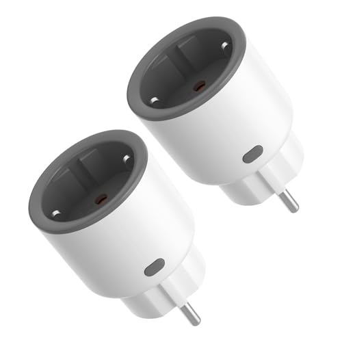 SONOFF S60ZBTPF Zigbee Smart Plug 2er Pack, Relais-Steckdose mit Fernsteuerung, Energiemessung, Zeitplänen, Überlastschutz und Zigbee-Repeater, kompatibel mit der eWeLink-App, erfordert Gateway