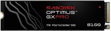 1TB SANDISK Optimus GX PRO 8100 NVMe SSD M.2 2280 PCIe 5.0 Speicher Festplatte
