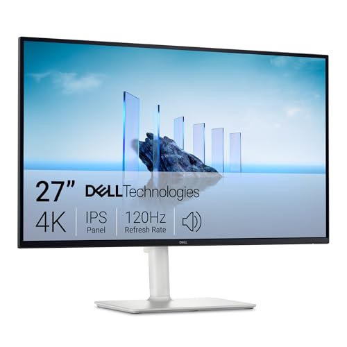 Dell 27 Plus Monitor - S2725QS, 4K UHD (3840x2160), 120Hz, IPS, 4ms | AMD FreeSync Premium, 99% sRGB, Höhenverstellbar, Eingebaute Lautsprecher, DisplayPort, 2 HDMI, 3 Jahre Garantie