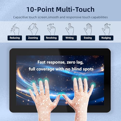 NORQIN 27 Zoll IP65 Industrie Panel PC, All-in-One Touchscreen Computer