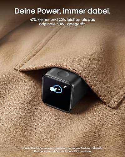 Anker Smart Ladegerät, Anker Nano 45W USB C Ladegerät mit Display GaN